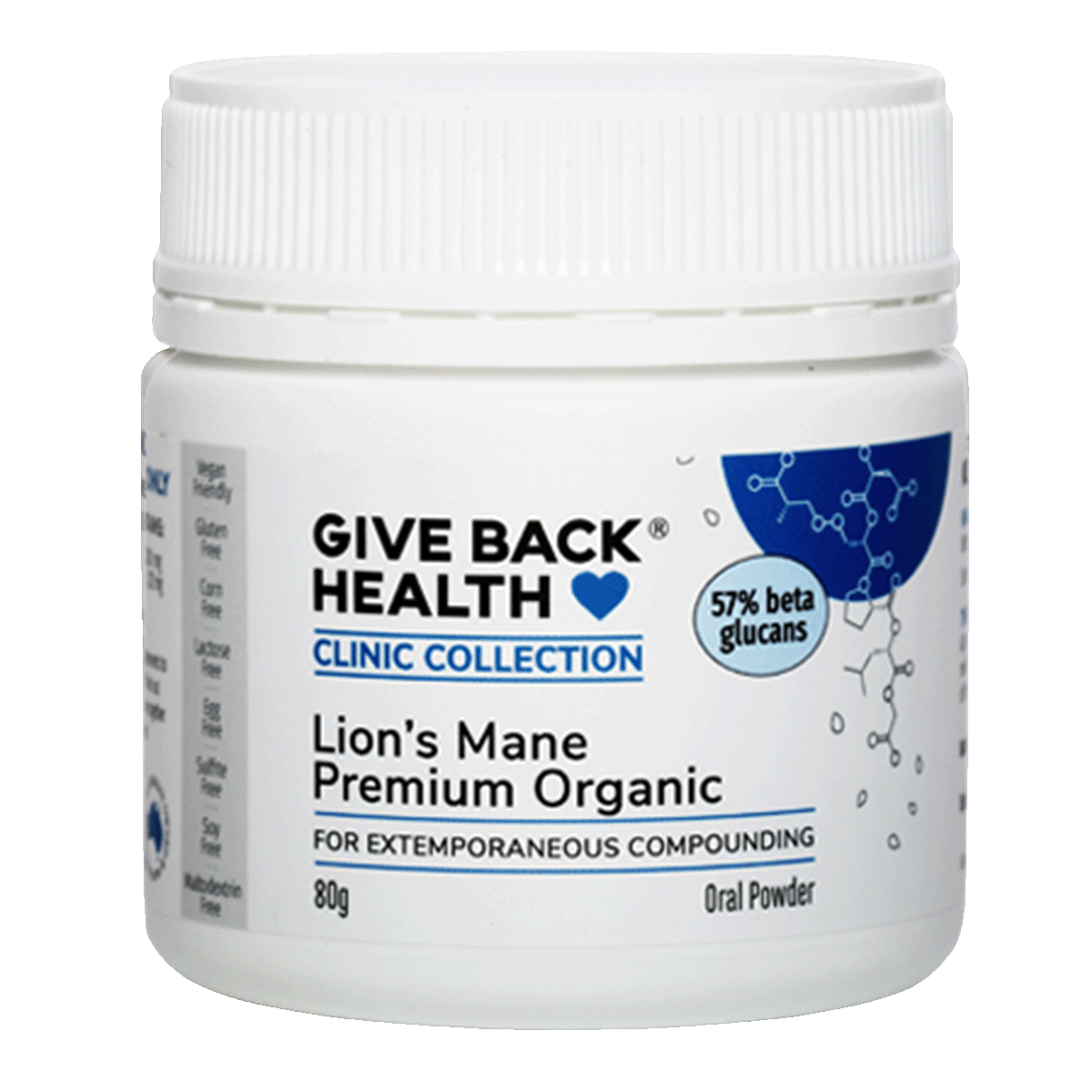 Give Back Health Clinic Lion's Mane Premium Organic