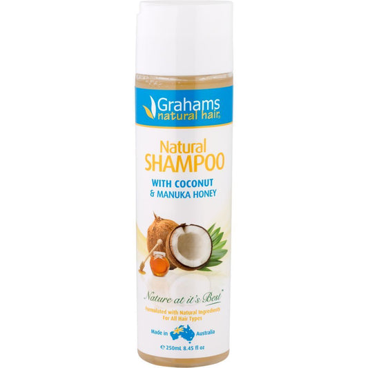 Grahams Grahams Natural Natural Shampoo with Manuka Honey & Coconut 250ml