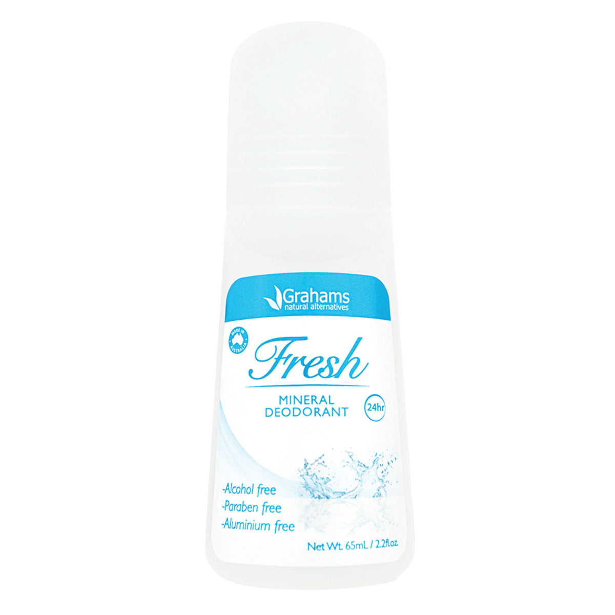 Grahams Grahams Natural Mineral Deodorant Roll-On Fresh 65ml