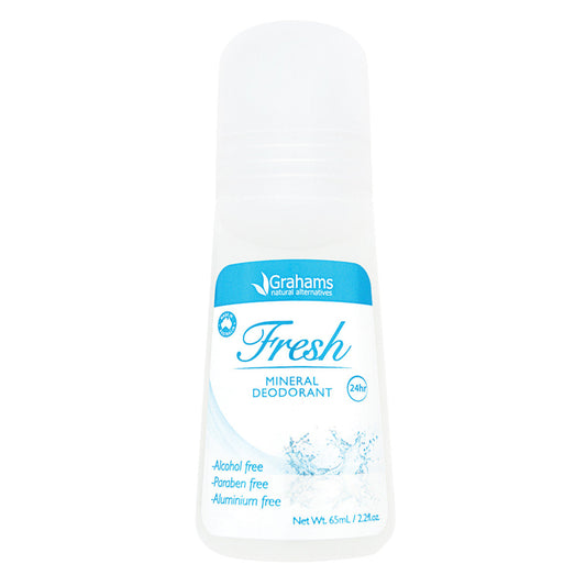 Grahams Grahams Natural Mineral Deodorant Roll-On Fresh 65ml