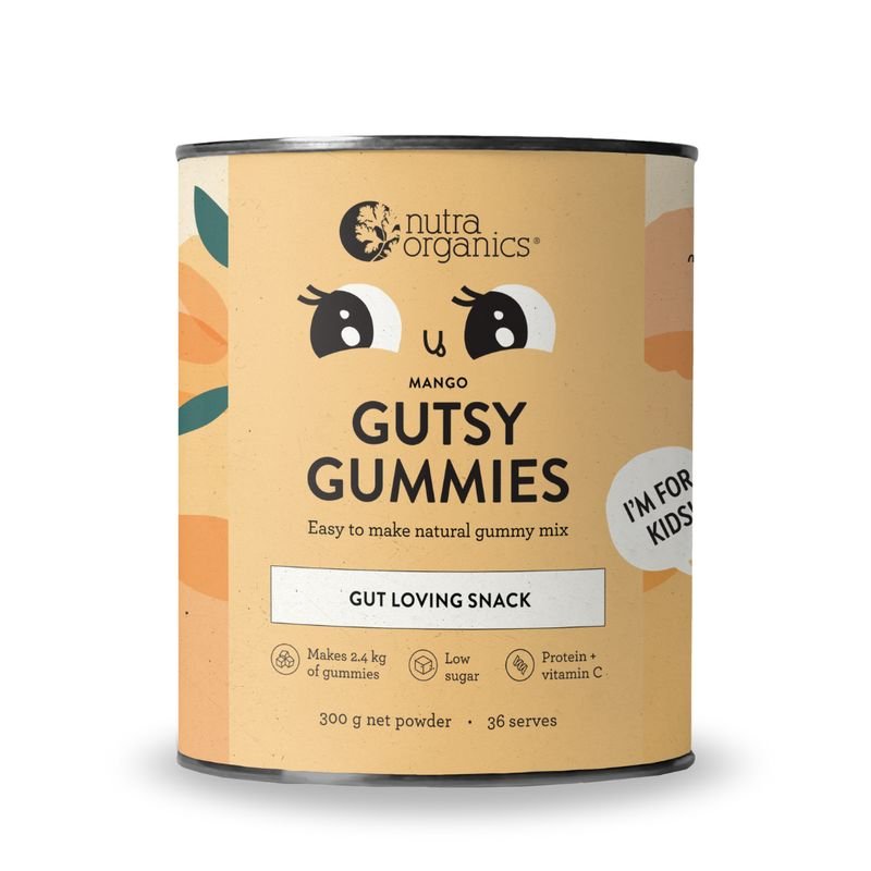 Nutra Naturals Nutra Organics Gutsy Gummies Mango 300g