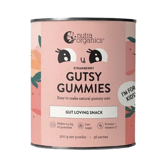 Nutra Naturals Nutra Organics Gutsy Gummies Strawberry 300g