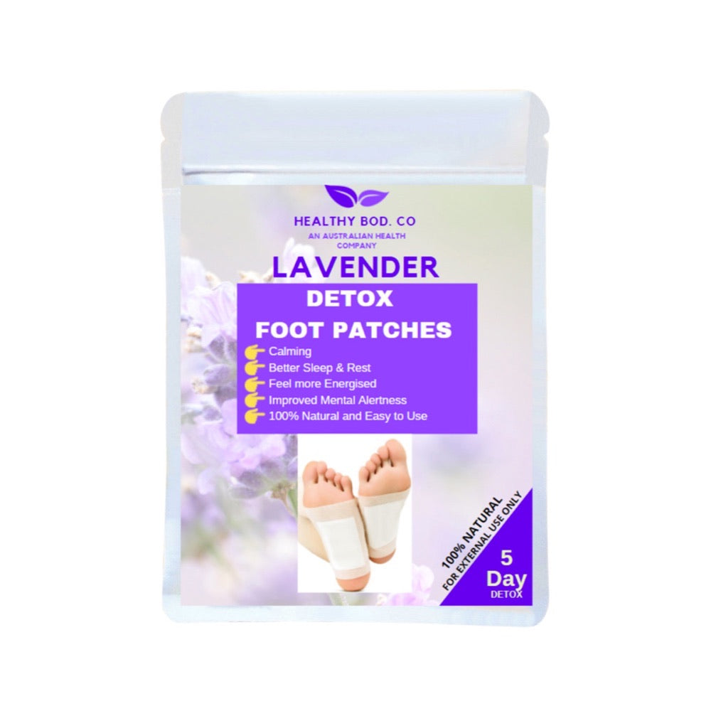 Healthy Bod Co Healthy Bod. Co Detox Foot Patches Lavender x 10 Patches (5 Pairs for 5 Day Detox)