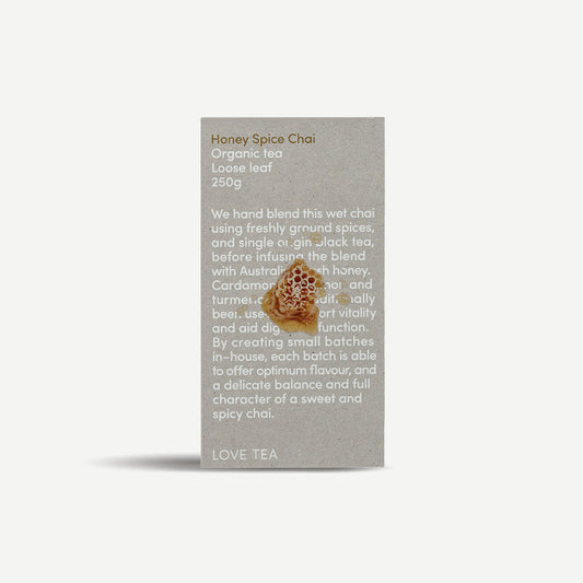 Love Tea Organic Honey Spice Chai Tea Loose Leaf 250g