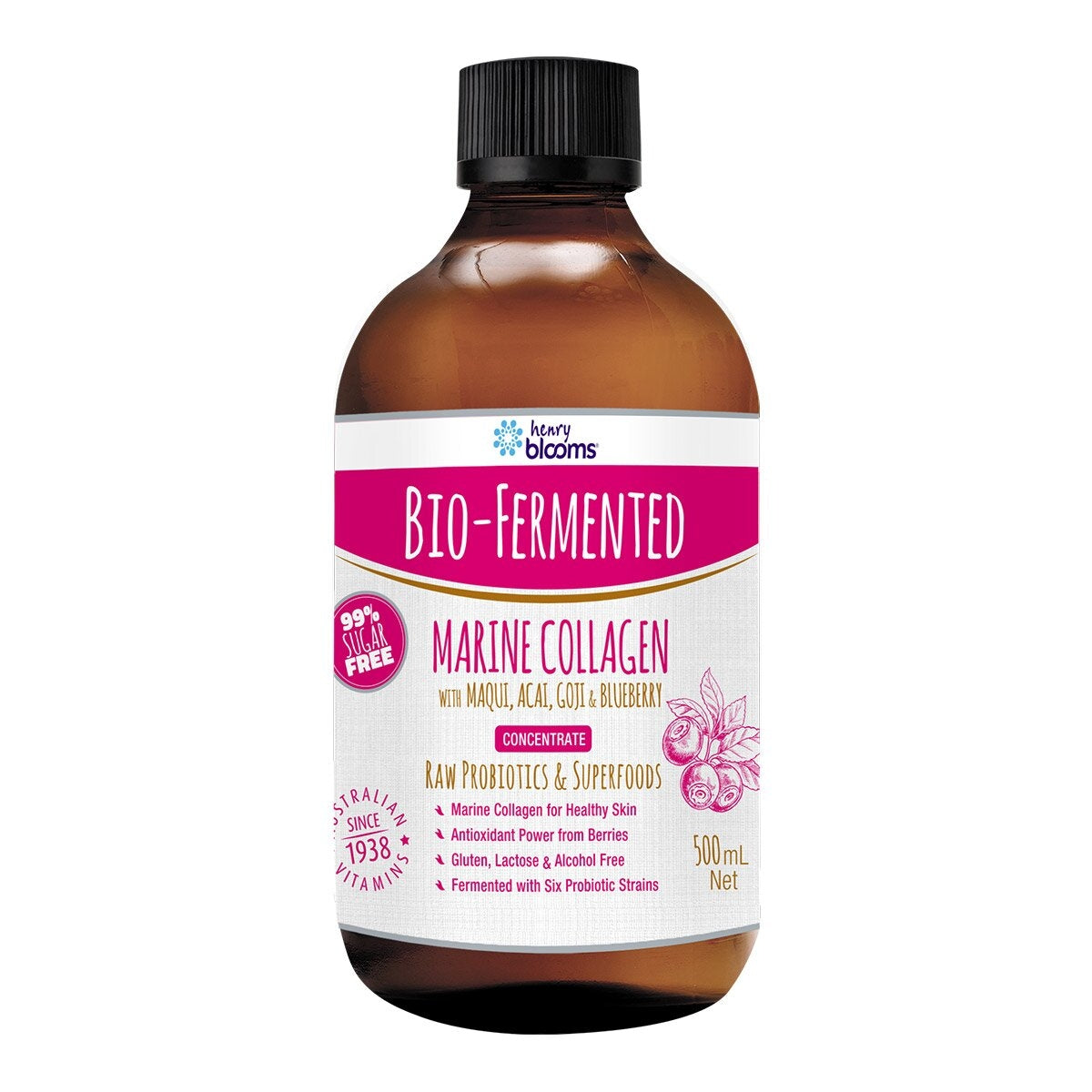 Henry Blooms Bio-Fermented Marine Collagen