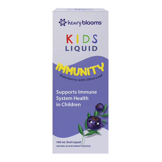 Henry Blooms Kids Liquid Immunity Elderberry With Olive Leaf
