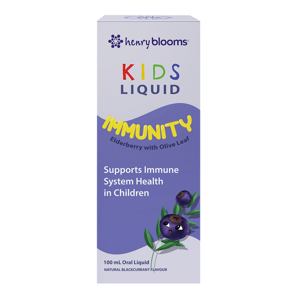 Henry Blooms Kids Liquid Immunity Elderberry With Olive Leaf