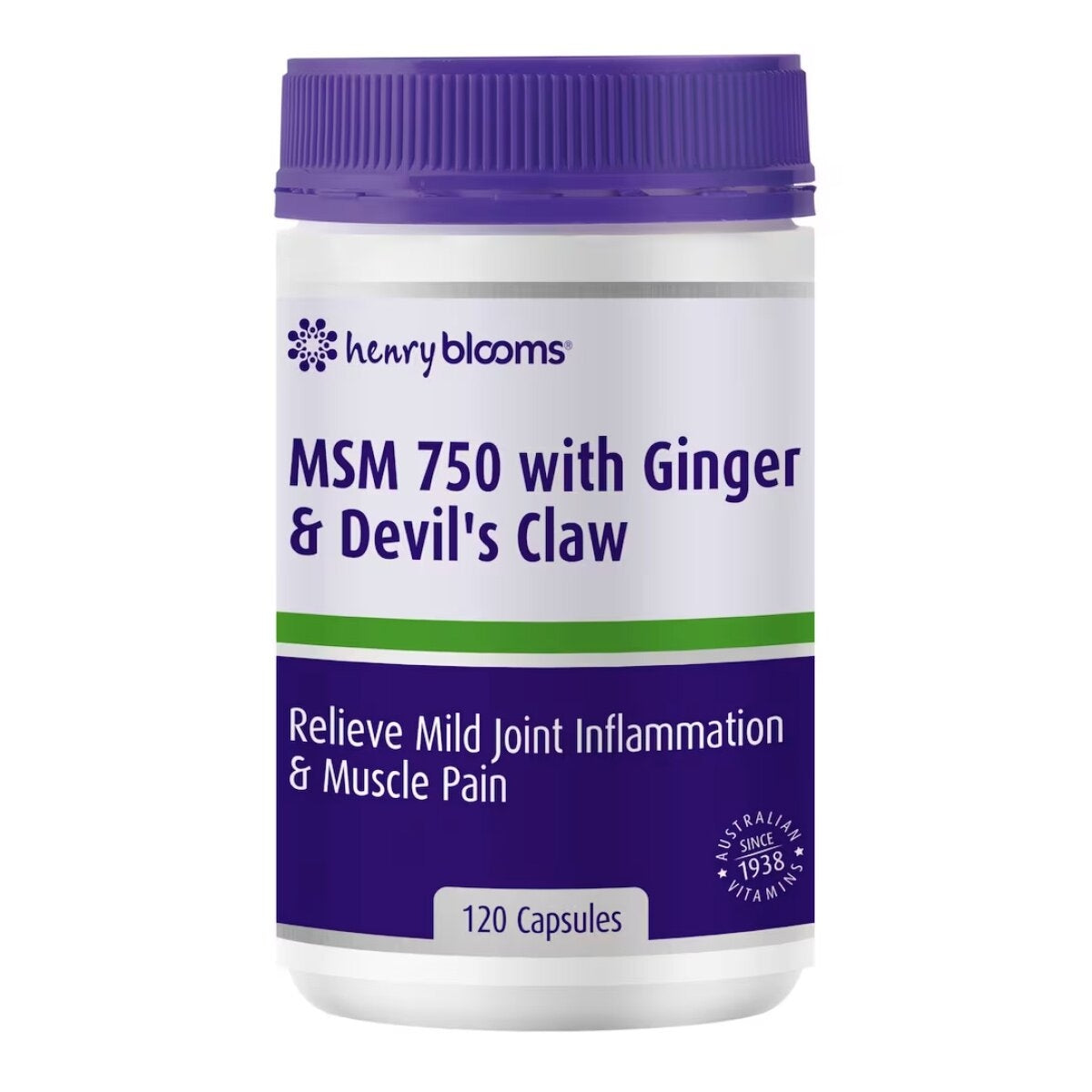 Henry Blooms MSM 750 With Ginger & Devil's Claw