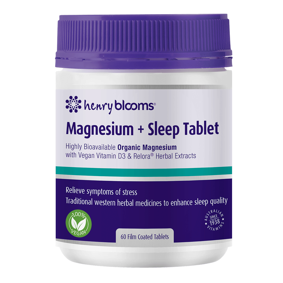 Henry Blooms Magnesium + Sleep Tablet
