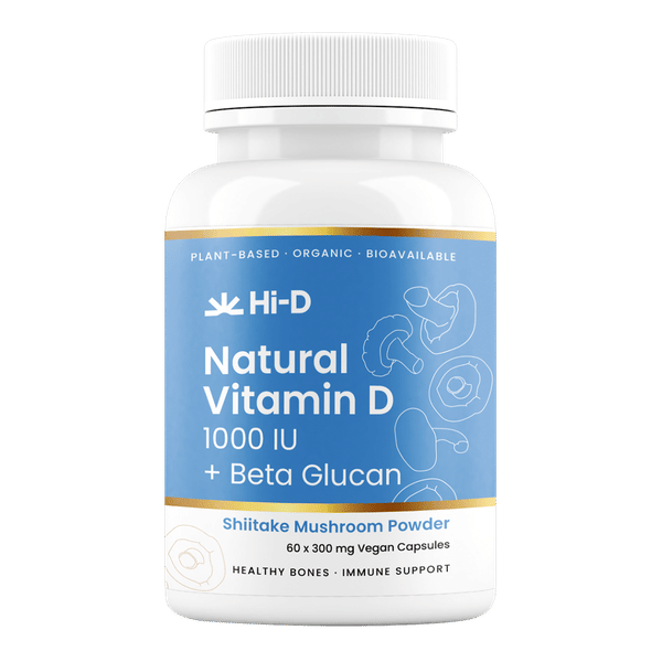 Hi-D Natural Vitamin D 1000IU + Beta Glucan 60 caps