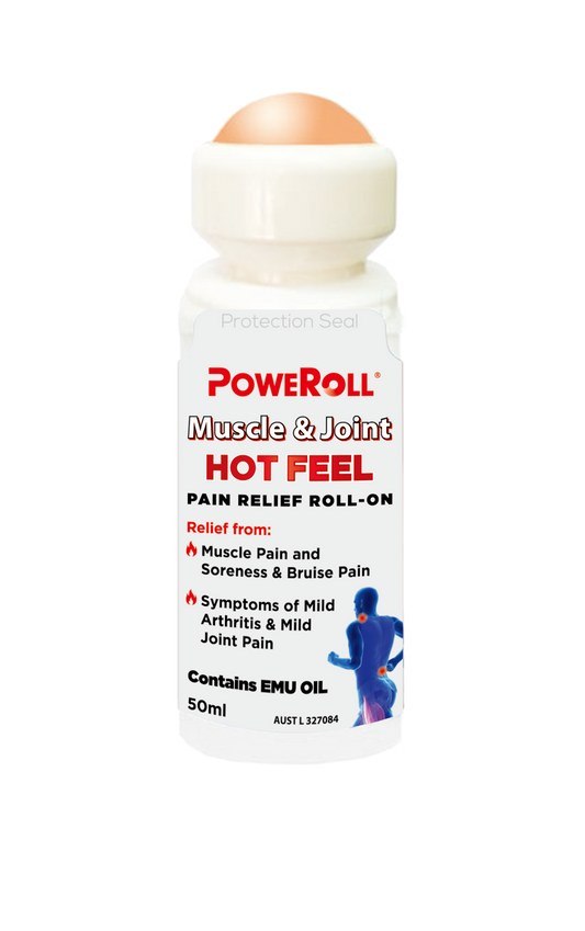Poweroll PoweRoll Muscle & Joint Hot Feel Pain Relief Plus Oil Roll-On 50ml