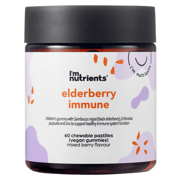I'm Nutrients Elderberry Immune 60 pastilles Mixed Berry