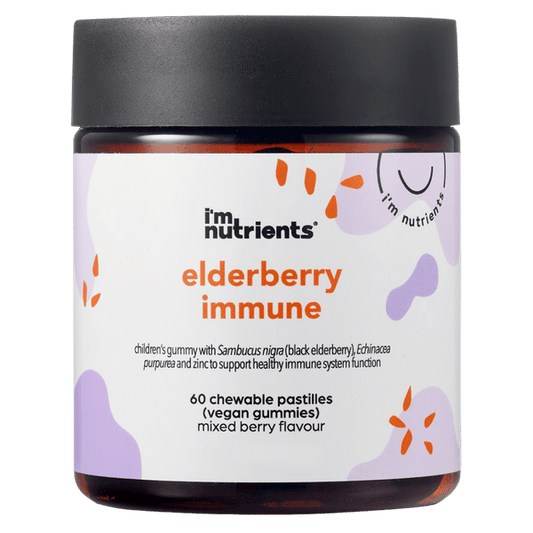 I'm Nutrients Elderberry Immune 60 pastilles Mixed Berry