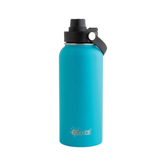 Cheeki Cheeki Insulated Bottle Adventure Aqua (Large) 1L