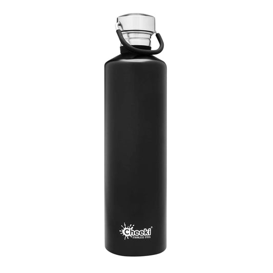 Cheeki Cheeki Insulated Bottle Classic Matte Black (Large) 1L
