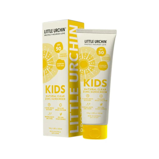 Little Urchin LITTLE URCHIN NATURAL KIDS SUNSCREEN CLEAR ZINC SPF 50 100G