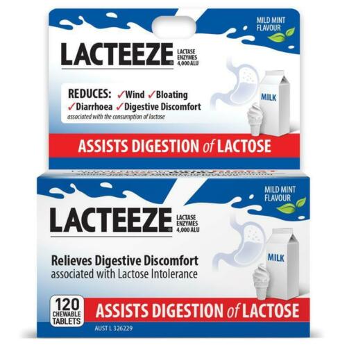 Lacteez Lacteeze Chewable (mild mint flavour) 120t
