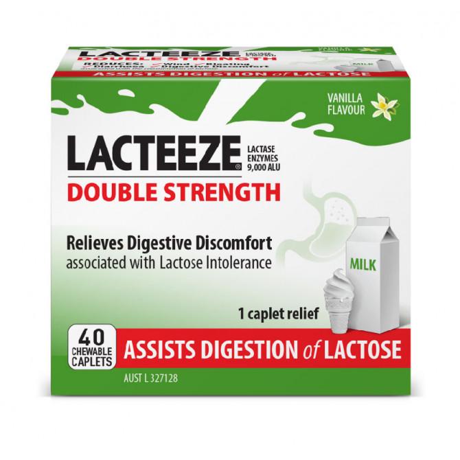 Lacteez Lacteeze Double Strength Chewable (vanilla flavour) 40c