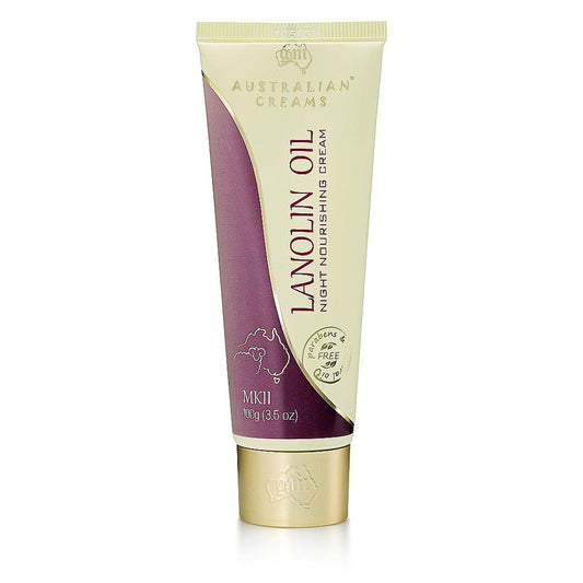 Australian Creams MK II Australian Creams MkII Lanolin Oil Night Nourishing Cream with Vitamin E 100g