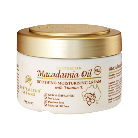 Australian Creams MK II Australian Creams MkII Macadamia Oil Soothing Moisturising Cream with Vitamin E 250g