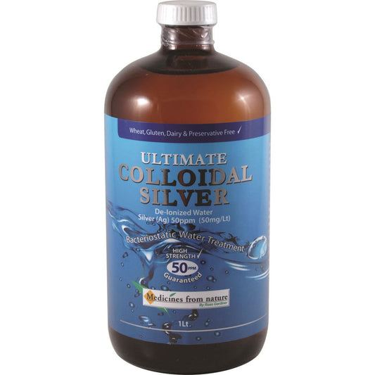 MFN Aus Medicines from nature Medicines From Nature Ultimate Colloidal Silver 50ppm 1L