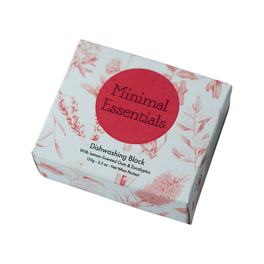Minimal Essentials Minimal Essentials Dishwashing Block with Lemon Scented Gum & Eucalyptus 150g