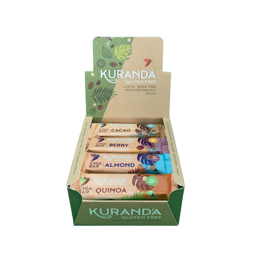 Kuranda Wholefoods Kuranda Wholefoods Gluten Free Chia Bars Chia & Quinoa 40g x 16 Display