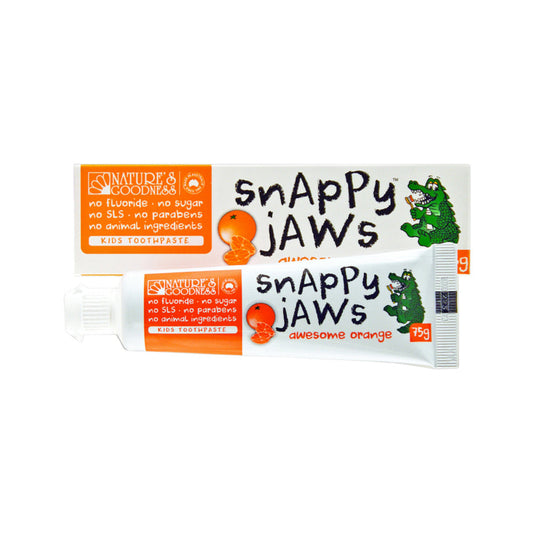 Natures Goodness Natures Goodness Snappy Jaws Toothpaste Awesome Orange 75g