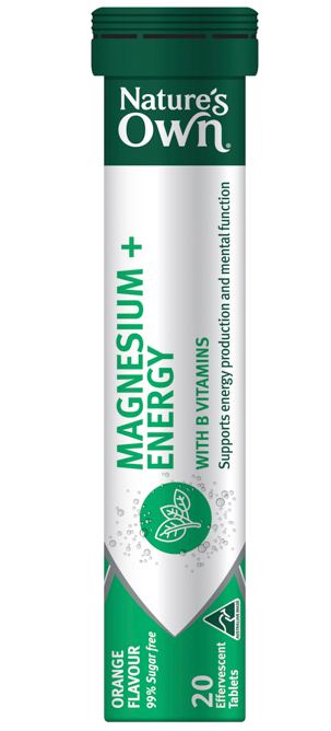NATURES OWN EFF TAB MAGNESIUM PLUS ENERGY ORANGE