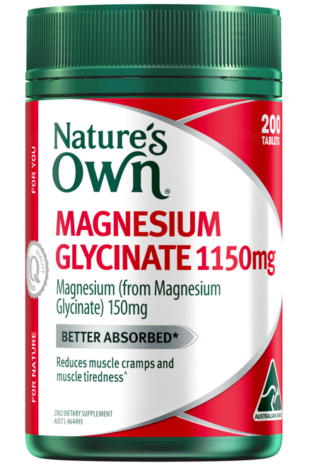 NATURES OWN TAB MAGNESIUM GLYCINATE 1150MG