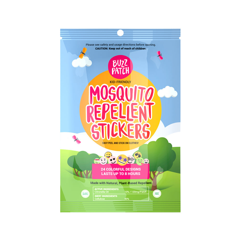 NATPAT BUZZPATCH MOSQUITO REPELLENT STICKERS X 24 PACK