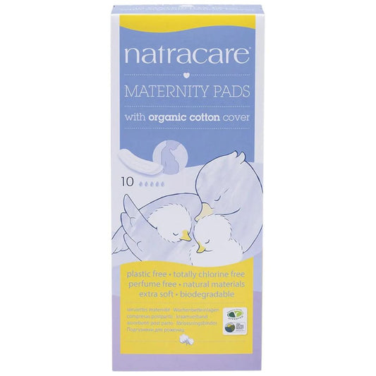 Natra Care Natracare Maternity Pads with Organic Cotton Cover x 10 Pack