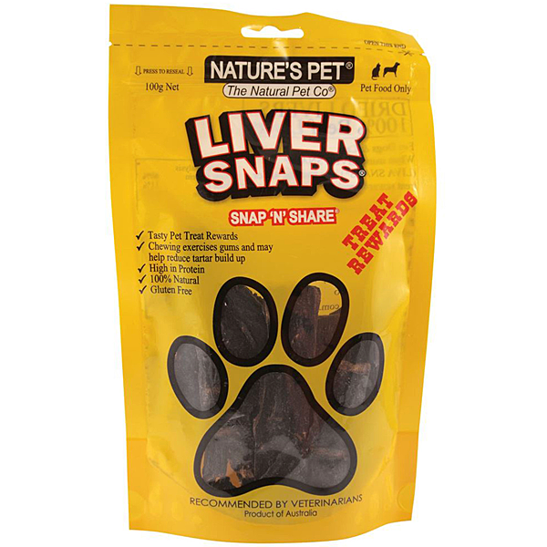 Natures Pet Natures Pet Liver Snaps 100g