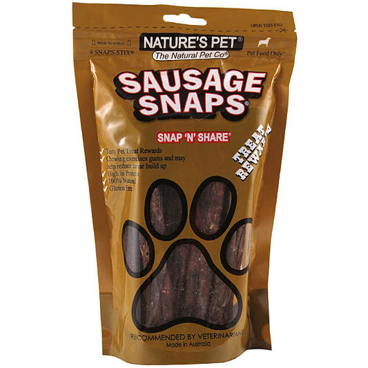 Natures Pet Natures Pet Sausage Snaps x 8 Pack