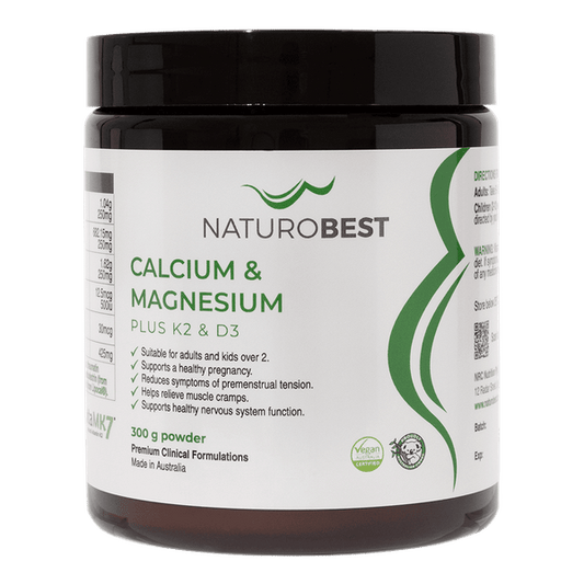 NaturoBest Calcium & Magnesium Plus K2 & D3 300 g Lemon Lime