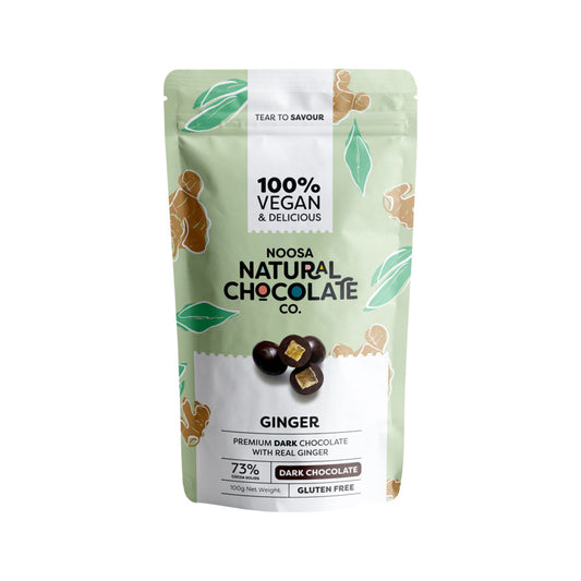 Noosa Noosa Natural Chocolate Co. Dark Chocolate Ginger 100g