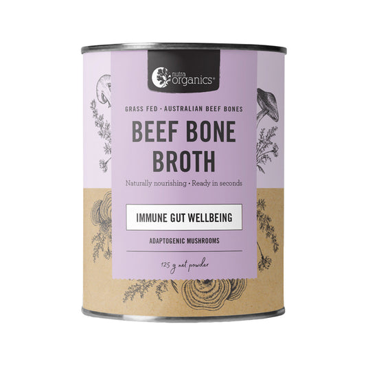 Nutra Naturals Nutra Organics Bone Broth Beef Adaptogenic Mushrooms 125g