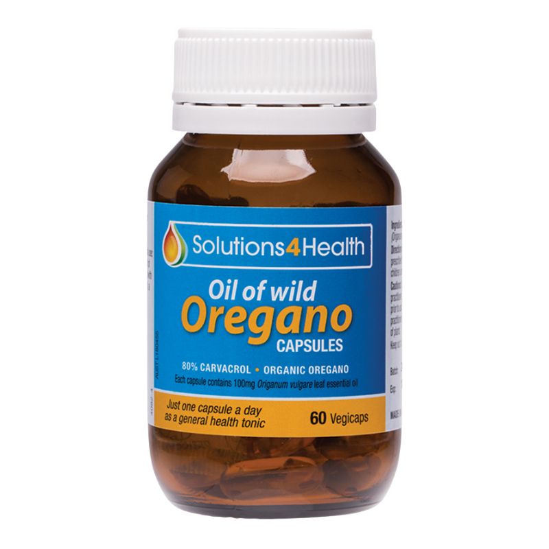 Solutions 4 Health Solutions 4 Health Organic Oil of Wild Oregano Capsules 60vc