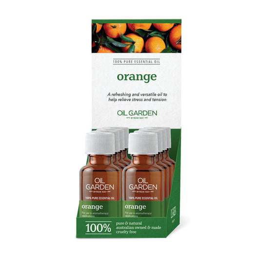Oil Garden Oil Garden Essential Oil Orange 25ml x 8 Display