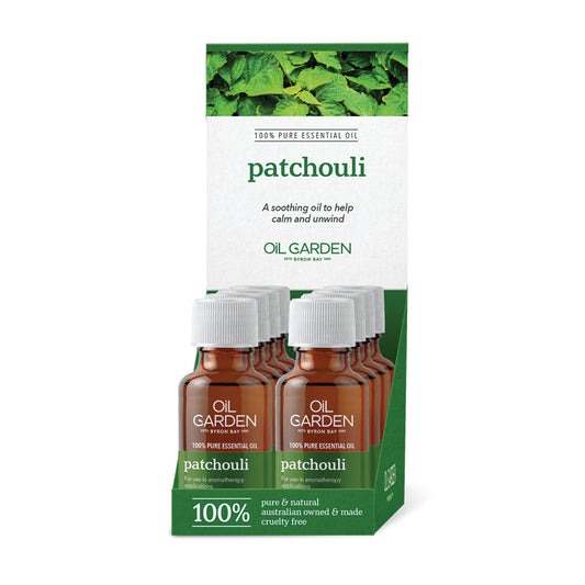 Oil Garden Oil Garden Essential Oil Patchouli 25ml x 8 Display