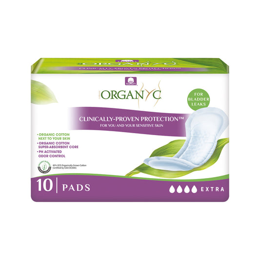 Organyc Organyc Organic Pads Bladder Control Extra (For Bladder Leaks) x 10 Pack