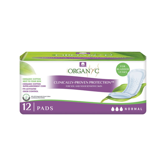 Organyc Organyc Organic Pads Bladder Control Normal (For Bladder Leaks) x 12 Pack