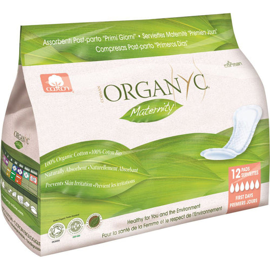 Organyc Organyc Organic Pads Maternity (First Days) x 12 Pack