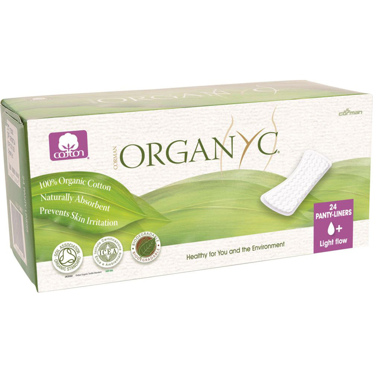 Organyc Organyc Organic Liners (Flat) Light Flow x 24 Pack