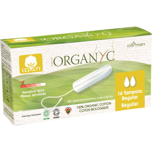 Organyc Organyc Organic Tampons Regular x 16 Pack