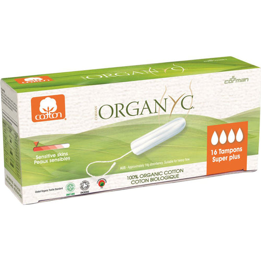 Organyc Organyc Organic Tampons Super Plus x 16 Pack