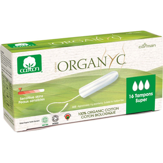 Organyc Organyc Organic Tampons Super x 16 Pack