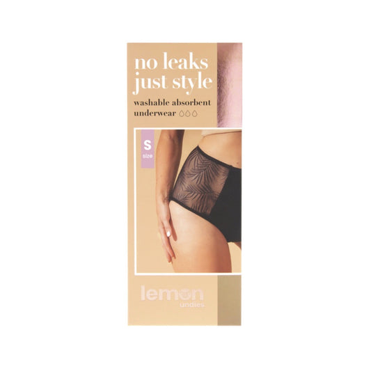 Pelvi Pelvi Lemon Light Bladder Leaks Leakproof Underwear High-Waisted Black S