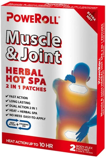 Poweroll PoweRoll Muscle & Joint Herbal Hot Spa Patch x 2 Pack