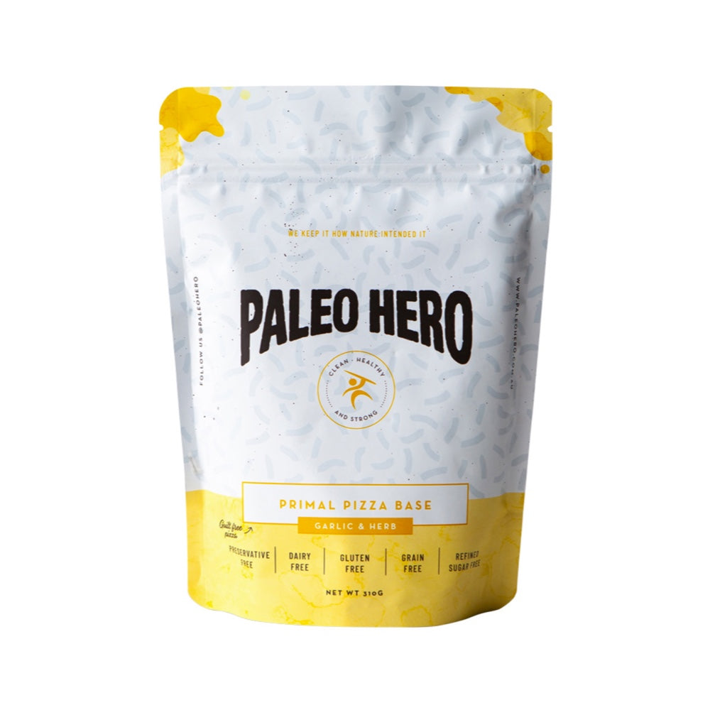 Palro Hero Paleo Hero Primal Mix Pizza Base Garlic and Herb 310g